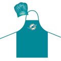 Pro Specialties Miami Dolphins Apron and Chef Hat Set 5717546515